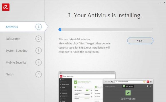 Avira free antivirus is