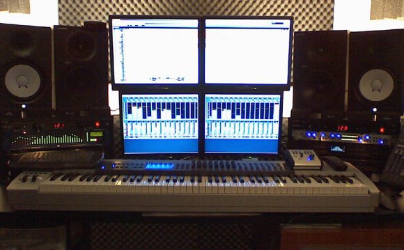 Setup recording studio with