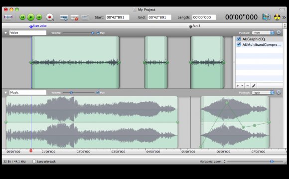 Free audio editing software for Mac