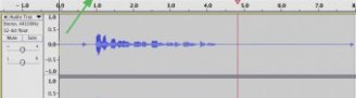 Testing microphone in Audacity