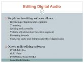 Simple audio editing