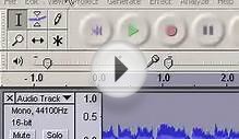 How to use Audacity to record audio.