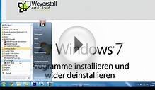 Windows 7: Programme deinstallieren - Anleitung für Anfänger